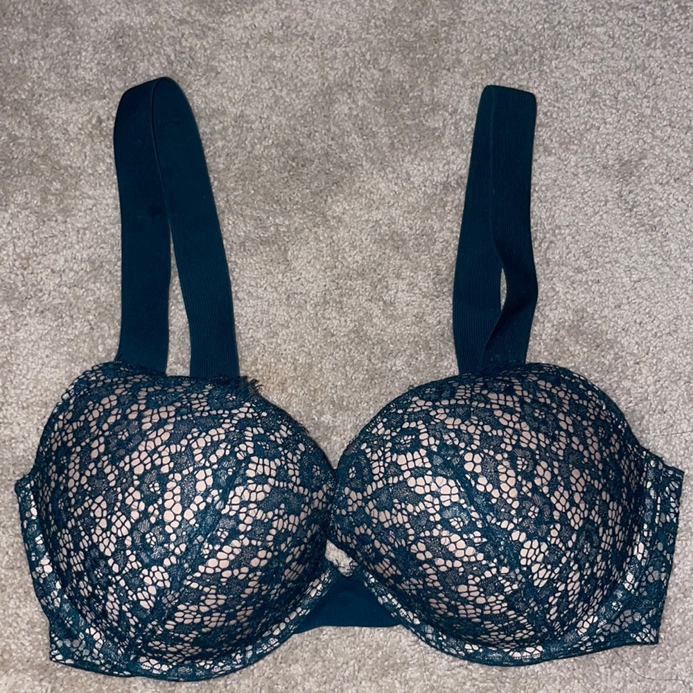 Victoria’s Secret “Very Sexy Push-Up/Pigeonnant” Forest Green 34DD